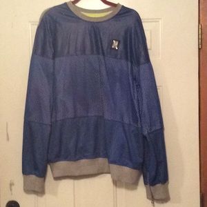 Blue pullover shirt